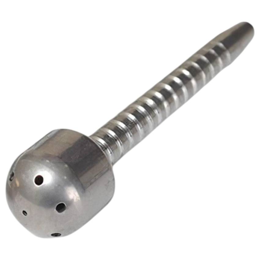 ShowerPlug – perforált dilátor férfiaknak - 6,5cm (ezüst)