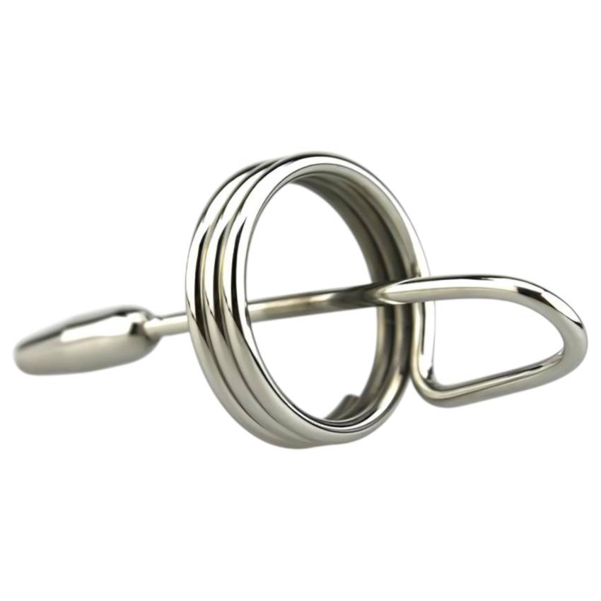 DeepRing – gyűrűs, fém dilátor - 9cm (ezüst) - Image 2