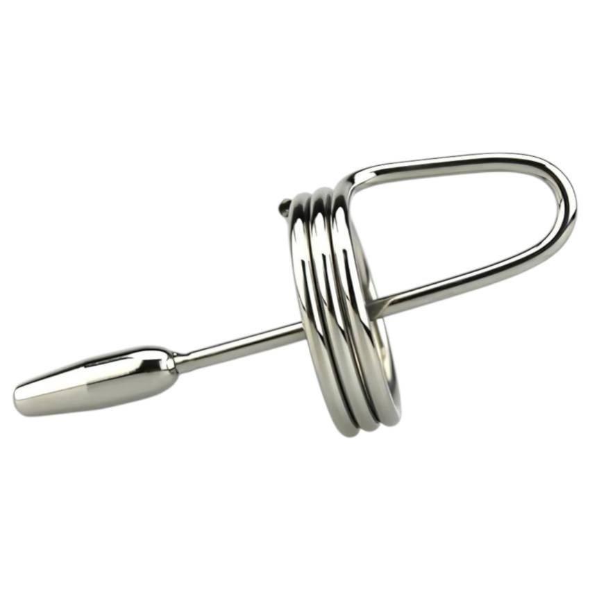 DeepRing – gyűrűs, fém dilátor - 9cm (ezüst) - Image 3