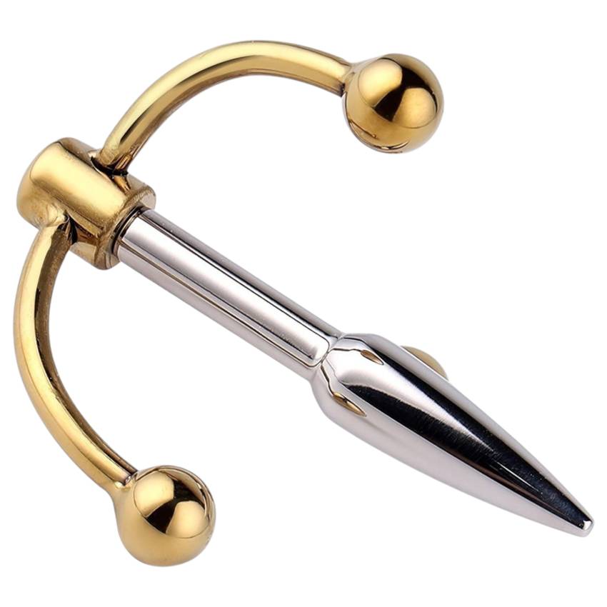Urethralplay - horgonyos fém dilátor - 4,5cm (ezüst) - Image 2