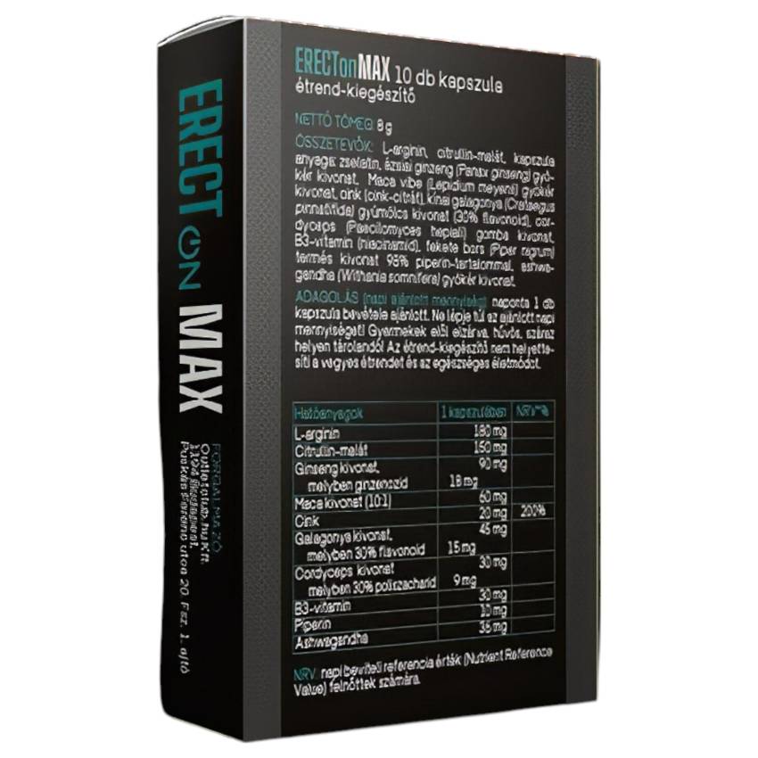 ErectOn Max - étrend kiegészítő kapszula férfiaknak (10db) - Image 2