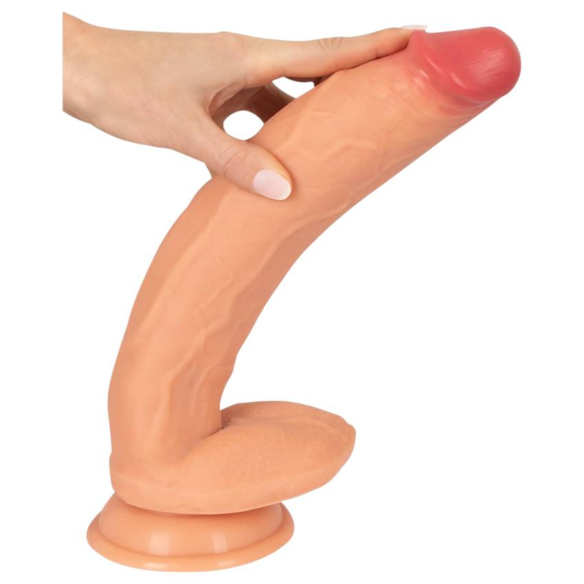 Realistixxx Real Giant - extra nagy, herés dildó (natúr) - Image 4