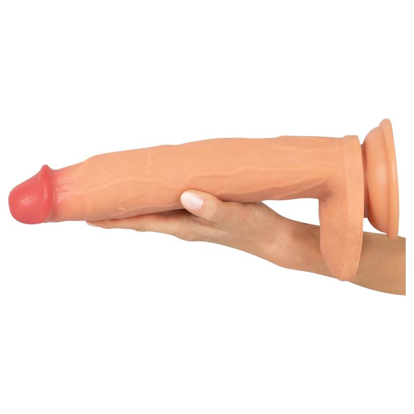 Realistixxx Real Giant - extra nagy, herés dildó (natúr) - Image 5