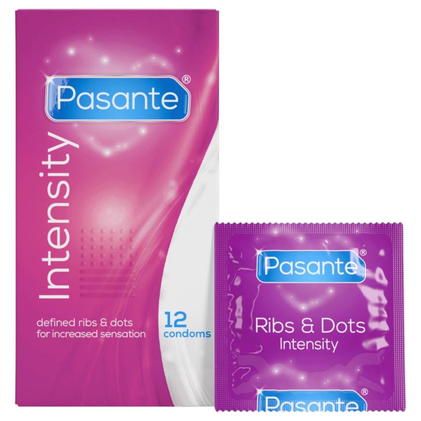 Pasante - bordázott, pontozott óvszer (12db) - Image 3