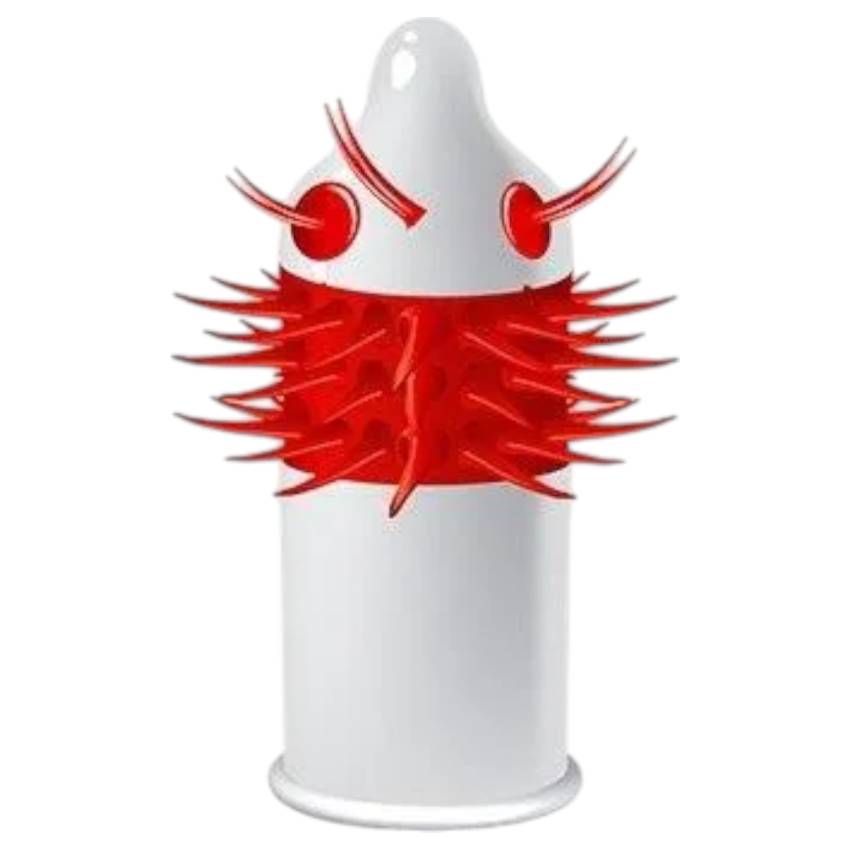 Egzo Ugly Coyote - hosszú tüskés óvszer (1db) - Image 2