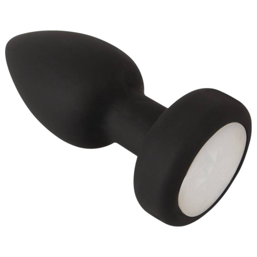 ANOS - világító, vibrációs anál plug (fekete) - Image 4