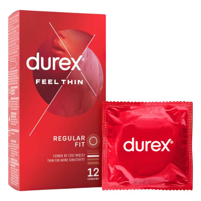 Durex Feel Thin - élethű érzés óvszer csomag (2x12db) - Image 2