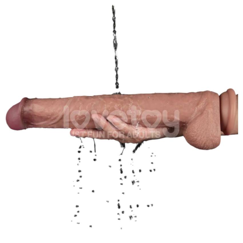 Lovetoy - kétrétegű XXL dildó - 36,5 cm - (natúr) - Image 4