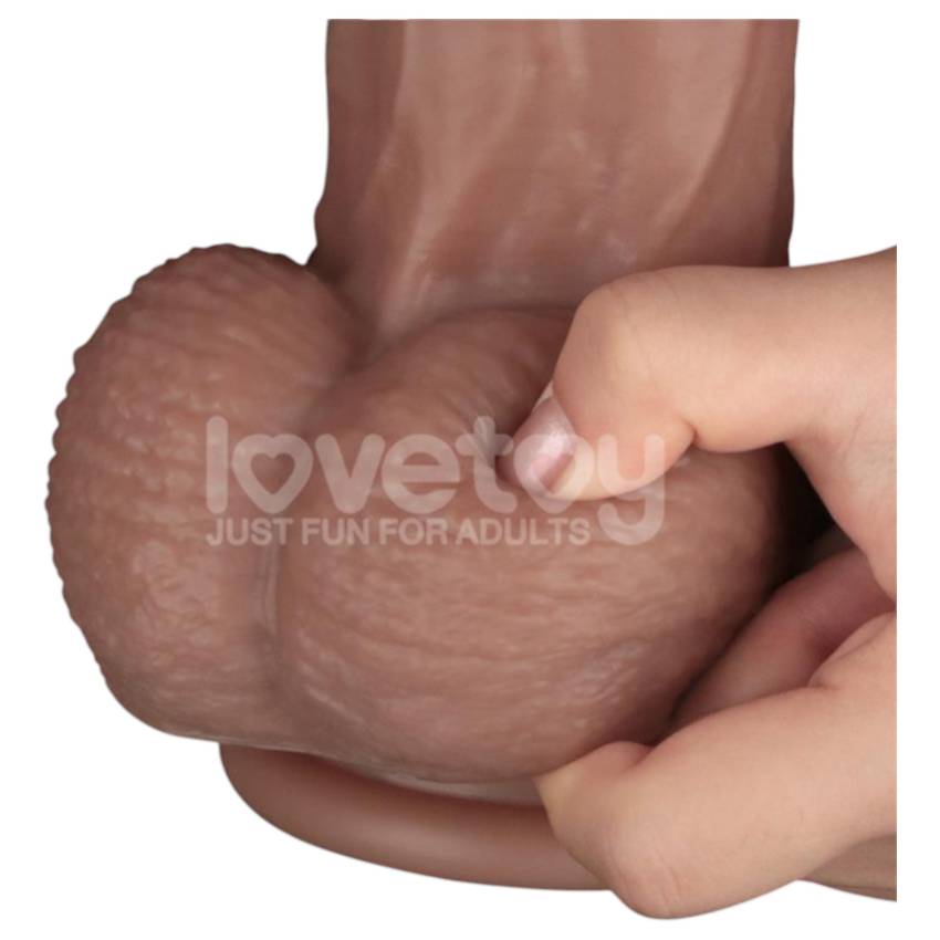 Lovetoy - kétrétegű XXL dildó - 36,5 cm - (natúr) - Image 7