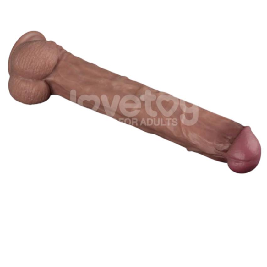Lovetoy - kétrétegű XXL dildó - 36,5 cm - (natúr) - Image 8