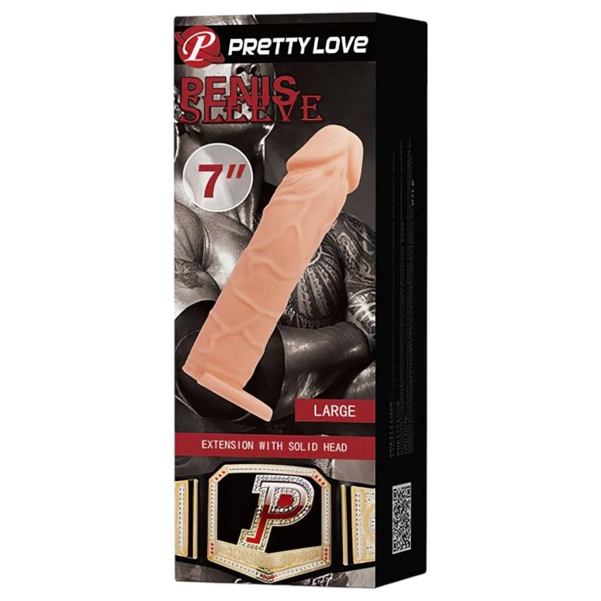 Pretty Love - heregyűrűs péniszköpeny (natúr) - Image 3