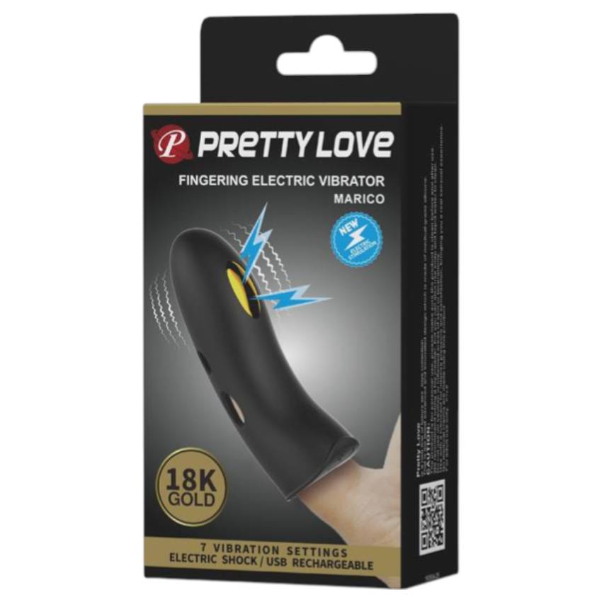 Pretty Love Marico - elektro stimulációs ujjvibrátor (fekete) - Image 2