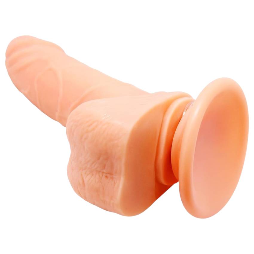 Baile Barbara Mark - élethű, forgó vibrátor - 15cm (natúr) - Image 3
