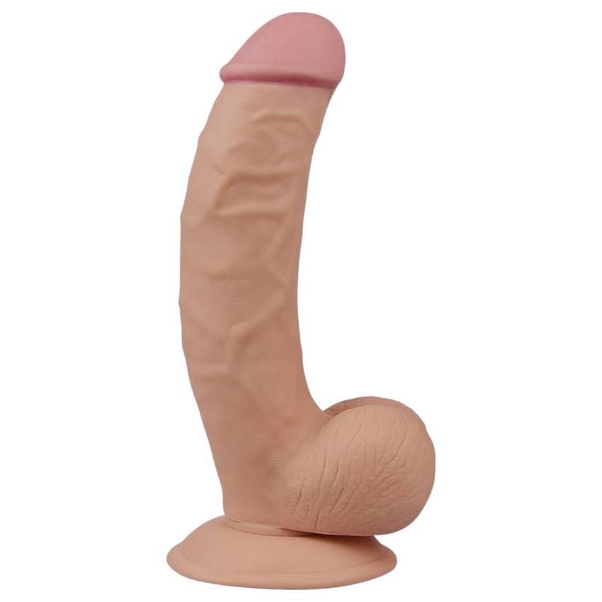 Lovetoy Ultra Soft - rugalmas, élethű dildó - 21,5cm (natúr) - Image 2