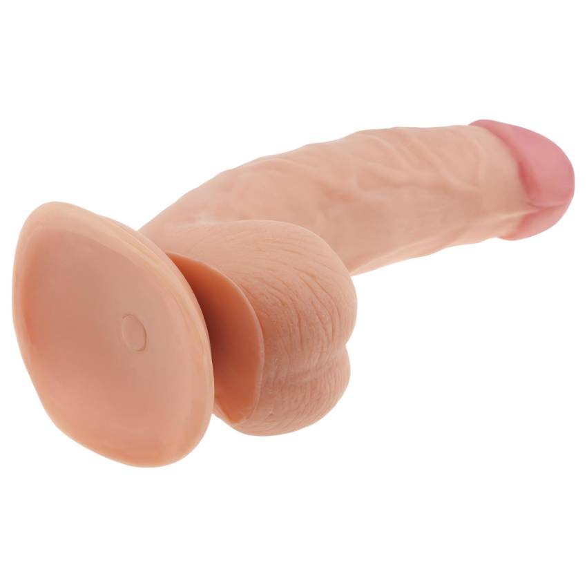 Lovetoy Ultra Soft - rugalmas, élethű dildó - 21,5cm (natúr) - Image 5