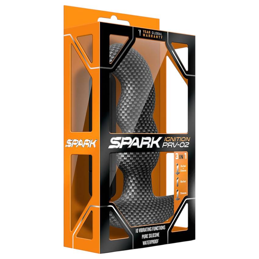 Blush Spark - vízálló anál vibrátor (fekete) - Image 2
