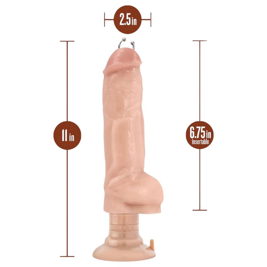 Blush Bad Boy - piercinges vibrátor - 17cm (natúr) - Image 3