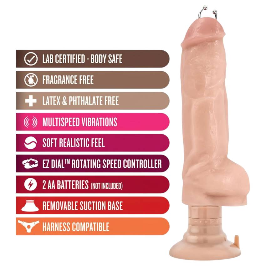Blush Bad Boy - piercinges vibrátor - 17cm (natúr) - Image 4
