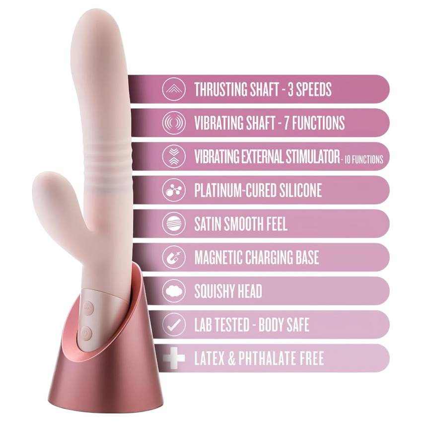Blush Fraya - csiklókaros lökő vibrátor (pink) - Image 8