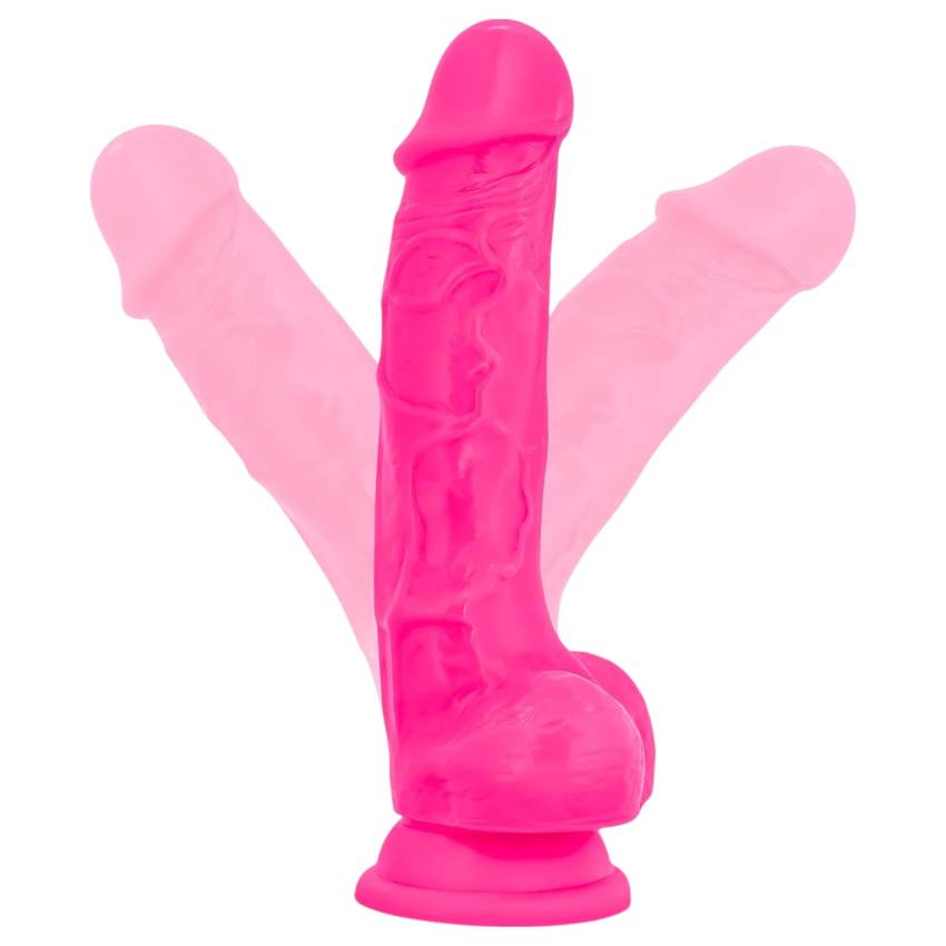 Blush Neo - tapadókorongos dildó - 19cm (pink) - Image 3