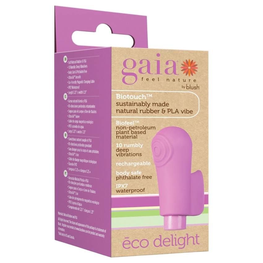 Blush Gaia - stimuláló ujjvibrátor (lila) - Image 2