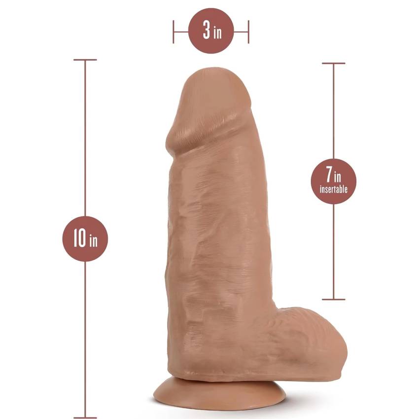Blush Chub - élethű, tapadótalpas dildó - 18cm (natúr) - Image 3