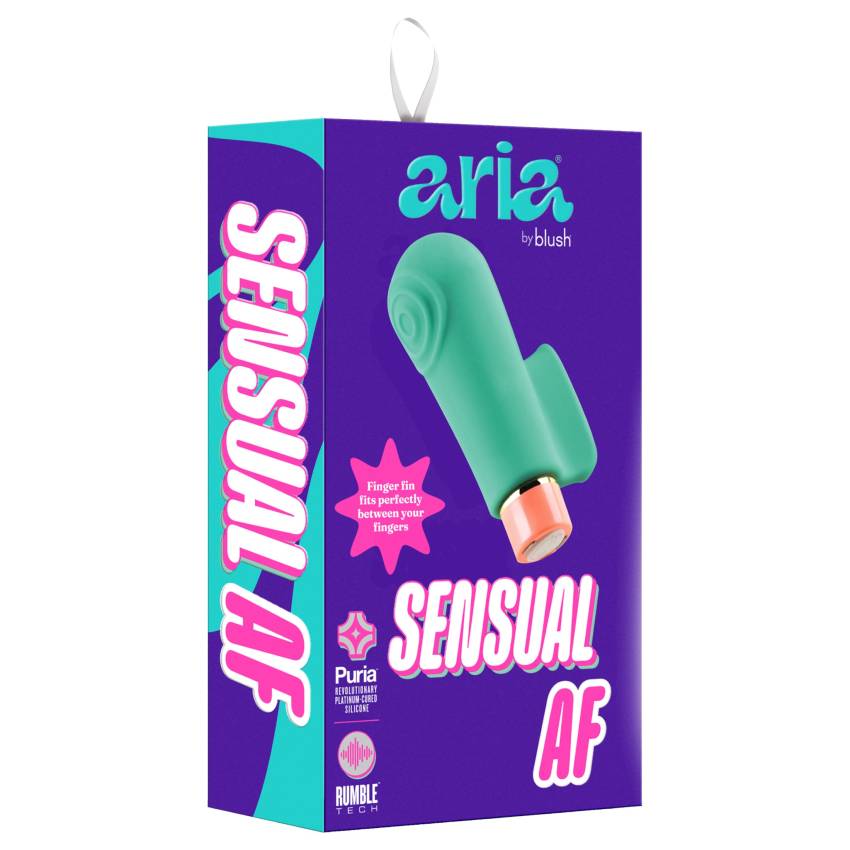 Blush Aria - stimuláló ujjvibrátor (zöld) - Image 2