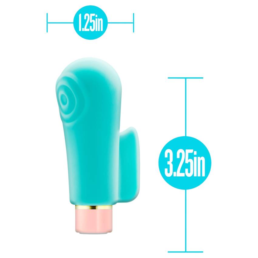 Blush Aria - stimuláló ujjvibrátor (zöld) - Image 3