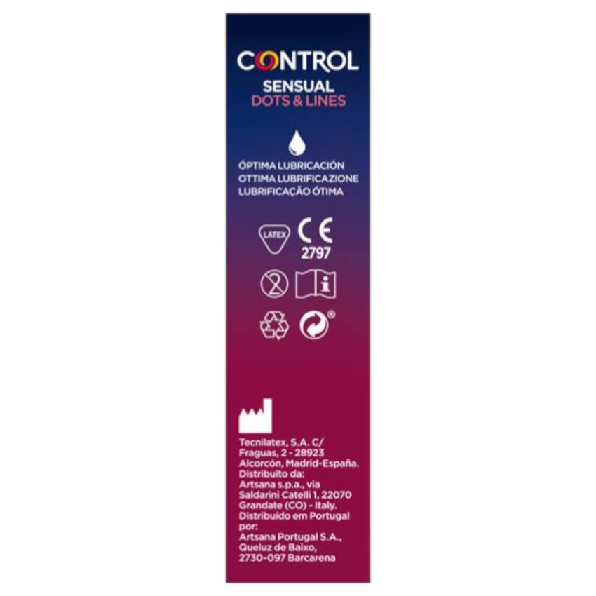 Control - bordázott, pontozott óvszer (12db) - Image 4