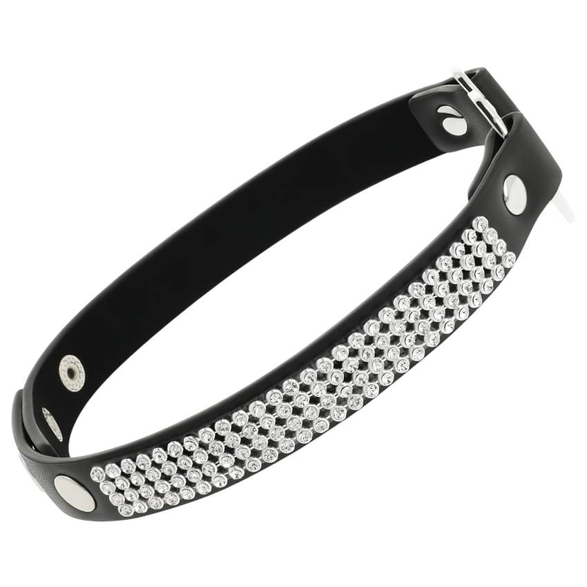 Coquette - strasszos choker szív medállal (fekete) - Image 4
