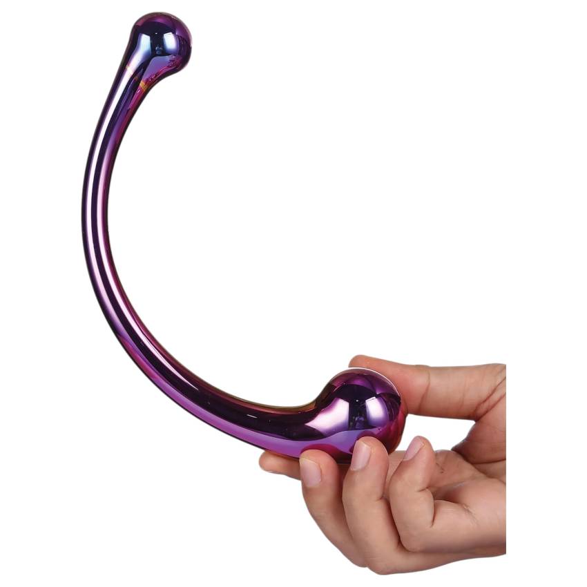 Dreamtoys - üveg masszírozó dildó (metál) - Image 3