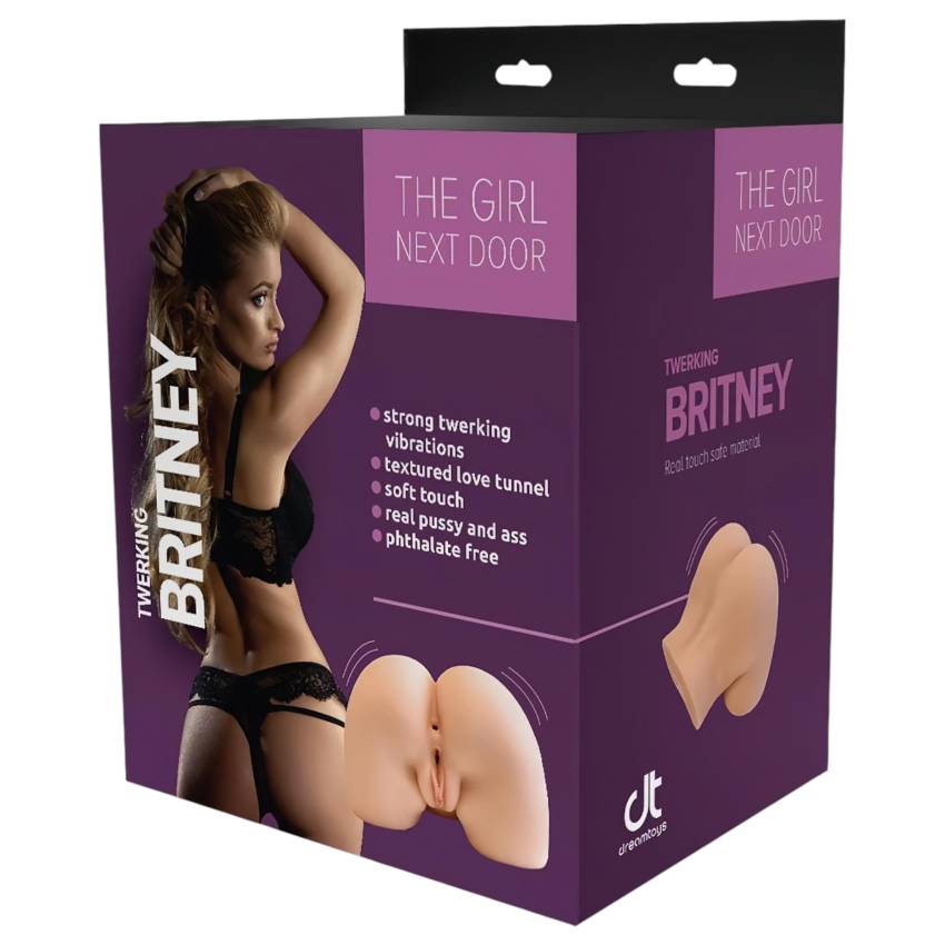 Dreamtoys Britney - élethű, vibrációs torzó maszturbátor (natúr) - Image 3