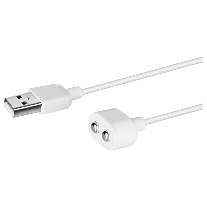 Satisfyer - mágneses USB töltőkábel - 2db (fehér) - Image 3