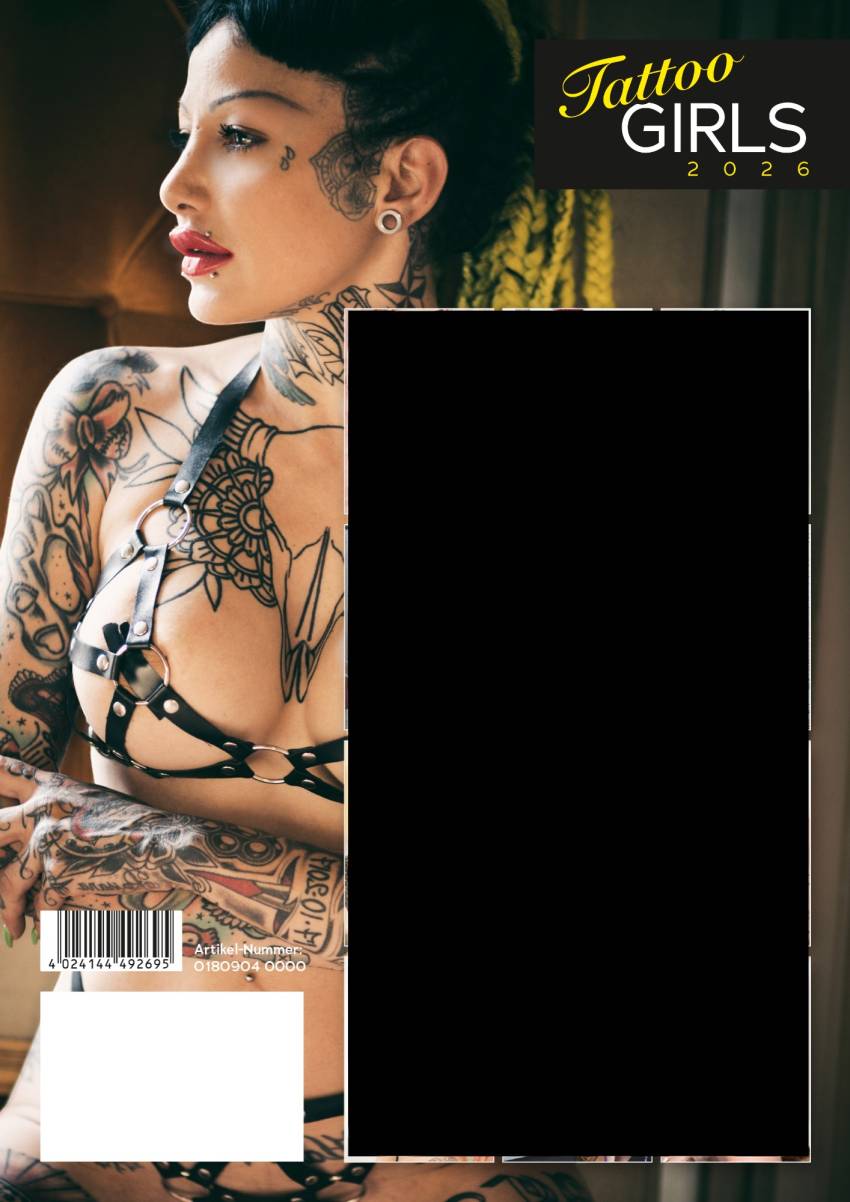 Tattoo Girls - tetovált női naptár - 2026 - Image 5