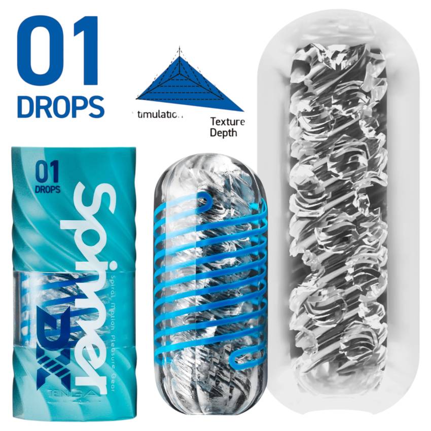 TENGA Spinner DX - maszturbátor (átlátszó) - Image 6