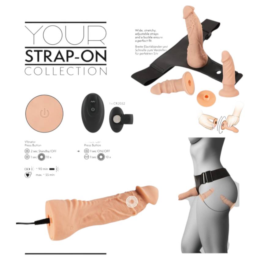 You2Toys - felcsatolható dildó szett (natúr) - Image 8