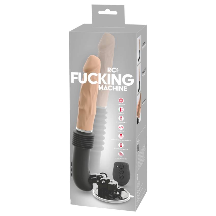 You2Toys RC Fucking Machine Flesh - lökő vibrátor (fekete) - Image 2