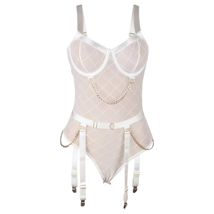 Subblime - láncos, áttetsző body szett - 954291 (fehér) - Image 3