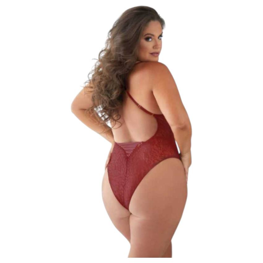 Allure - leopárdmintás body (piros) - Image 2